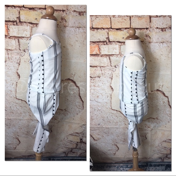 ❌ White Black Retro Barbie 2PC Pant Set - Picture 8 of 16